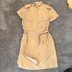 MICHAEL Michael Kors Tan Belted Dress